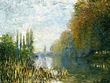 Claude Monet The Banks of The Seine in Autumn painting